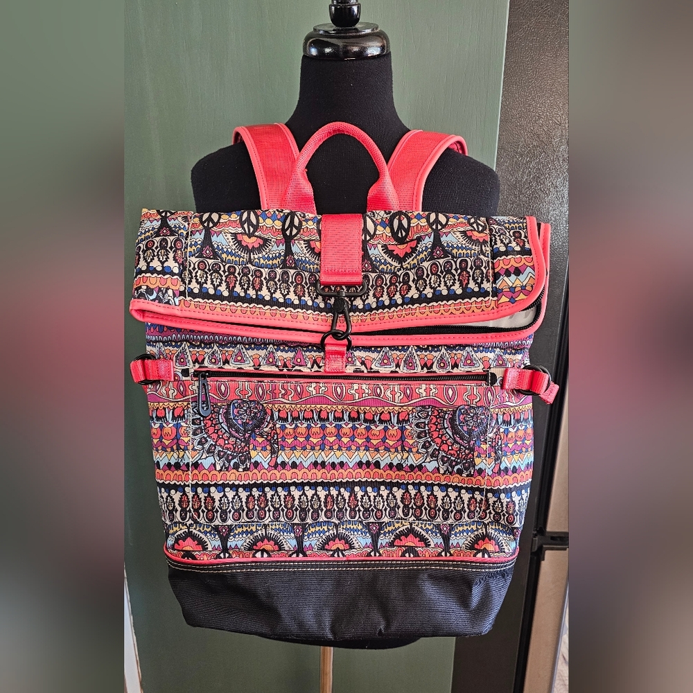 Sakroots Nylon Adventure Roll Top Backpack
